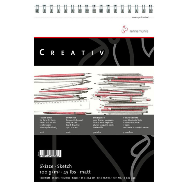Creativ Skissblock spiral A4
