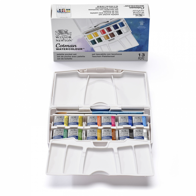 Cotman Akvarellfärg Pocket Box Plus 12 ½ - koppar