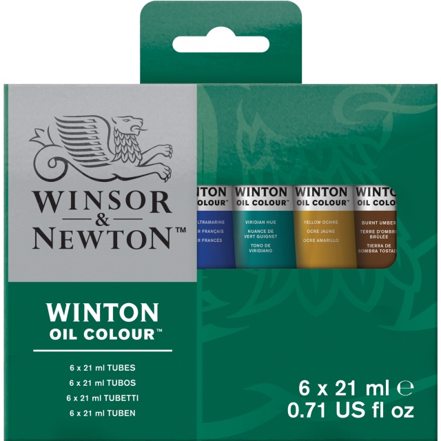 Winton Oljefärg Tub Set 6 x 21 ml