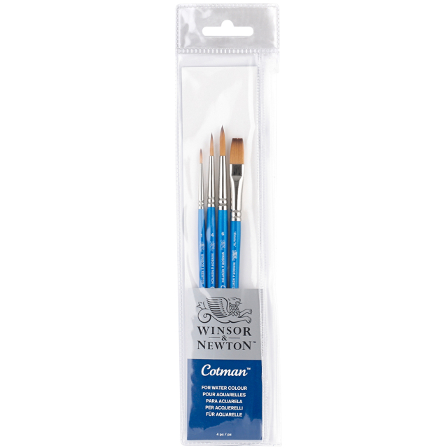 Cotman Syntetpenslar 4-set