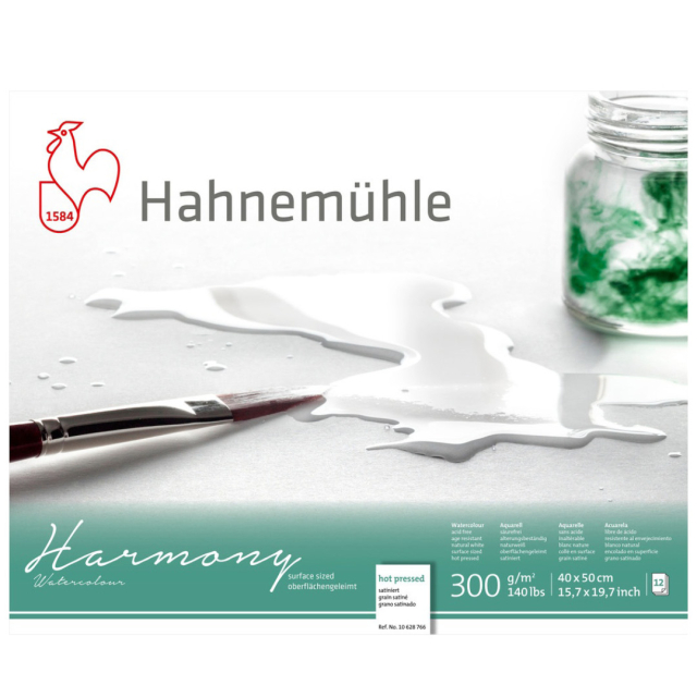 Akvarellpapper Harmony 300 g Hot Pressed 40 x 50 cm