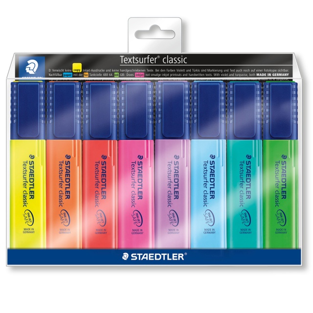 8-pack Textsurfer Classic Överstrykningspennor