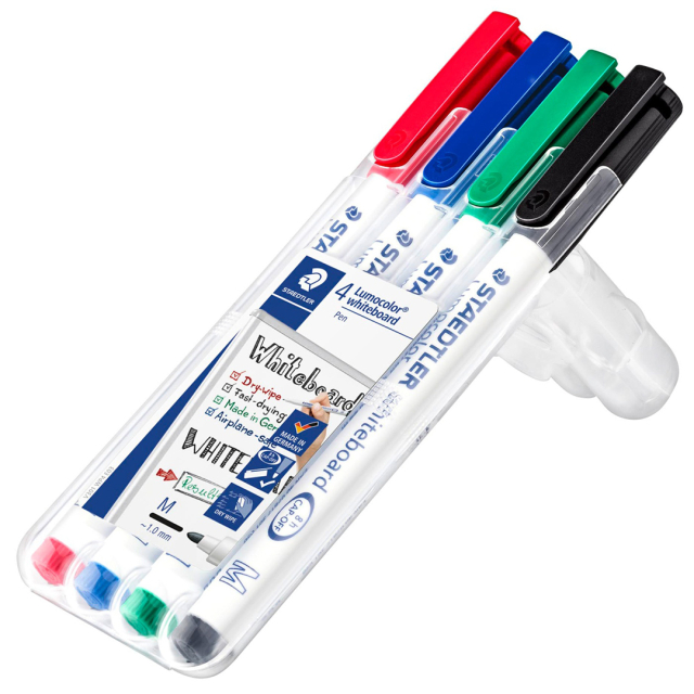 4-pack Lumocolor Whiteboard Medium