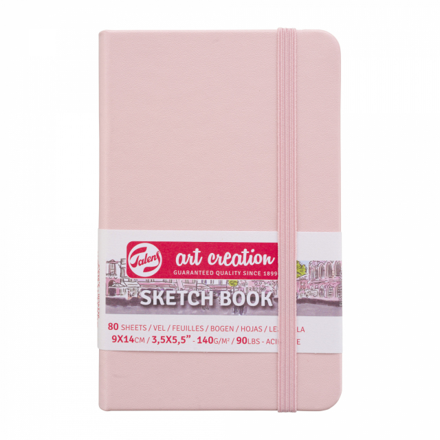 Sketchbook Pocket Pastel Pink