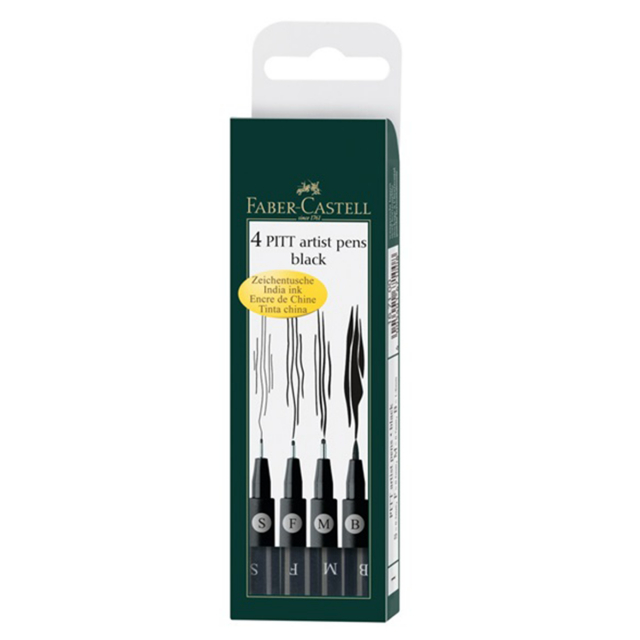 PITT Artist 4-set Black