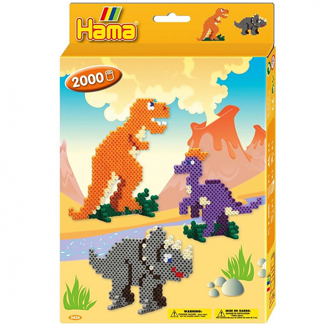 Midi Pärlor Dinosaurier 2000 st