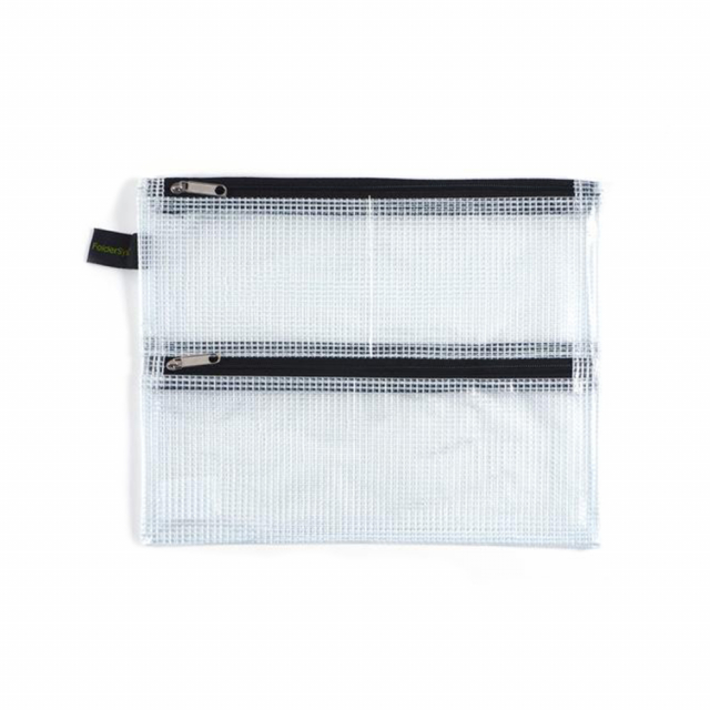 Fodral Mesh Dubbelzipper A5