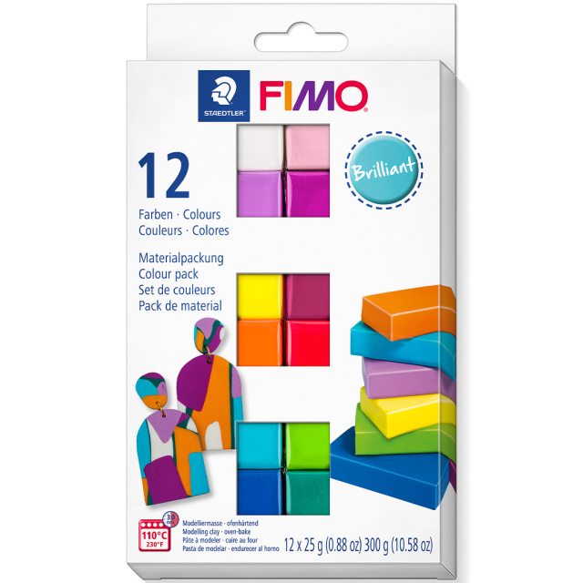 FIMO Soft Modellera 12 x 25 g Brilliant colours