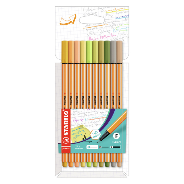 Point 88 Fineliner 10-pack Trend