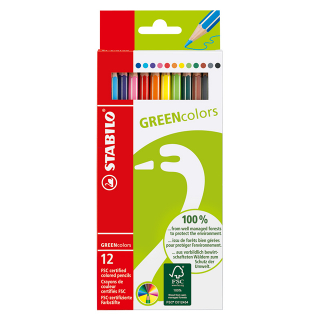 GreenColors Färgpennor 12-pack