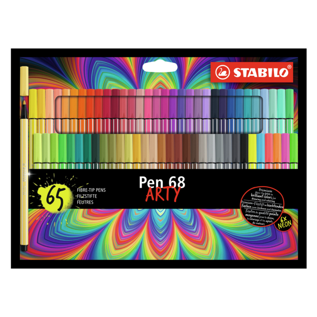 Pen 68 Fiberpenna Arty 65-pack