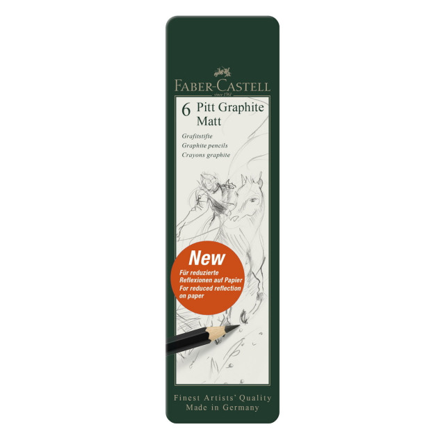PITT Graphite Matt Blyertspenna 6-set