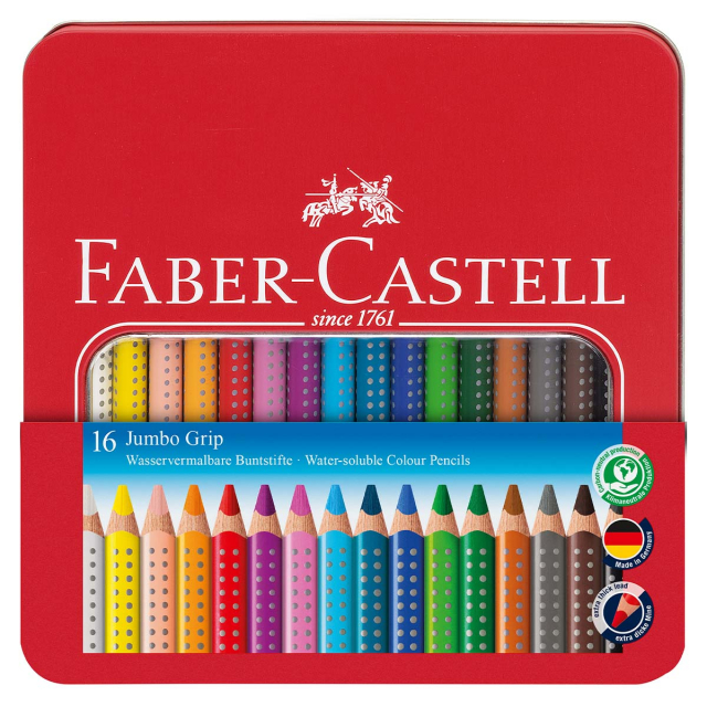 Akvarellpennor Jumbo 16-set