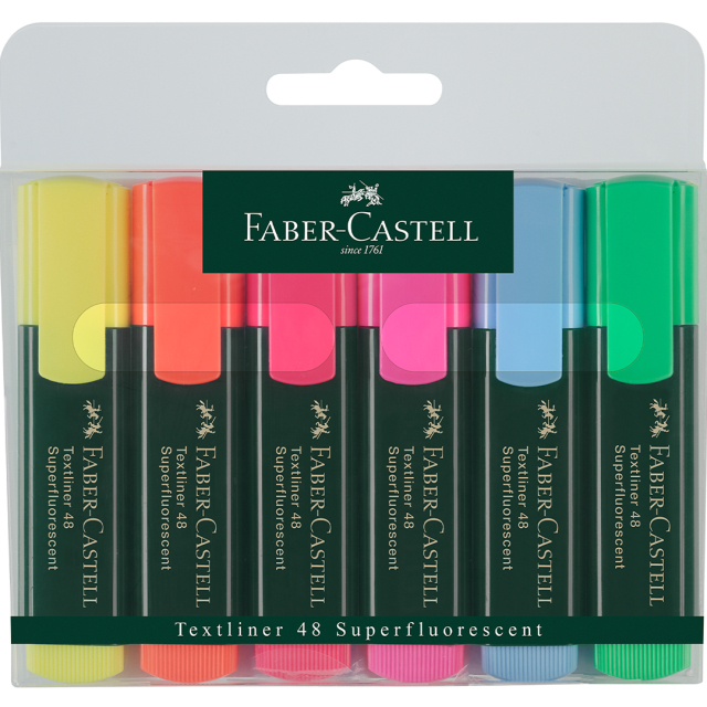 Textliner 48 Överstrykningspennor 6-pack