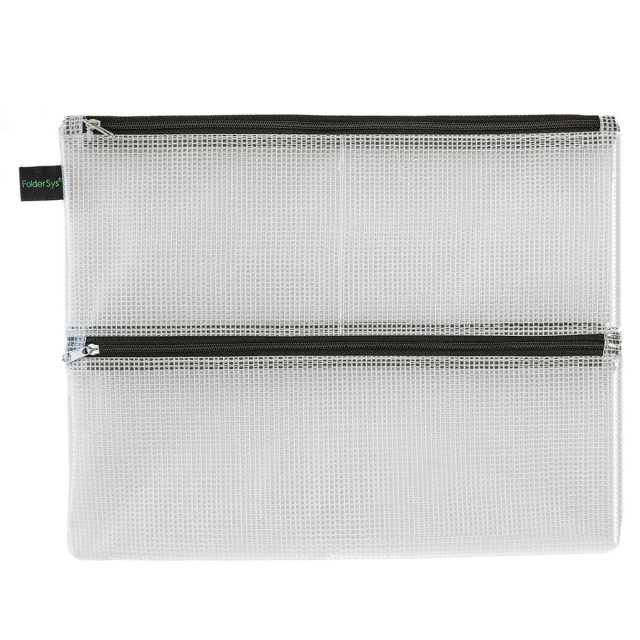 Fodral Mesh Dubbelzipper A4