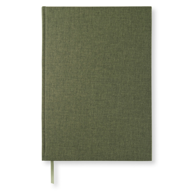 Notebook A4 Linjerad Khaki Green
