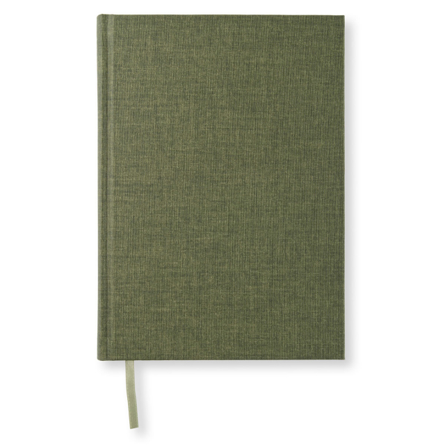 Notebook A5 Linjerad Khaki Green