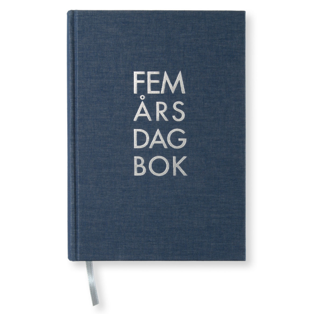 5-årsdagbok A5 Dark Denim
