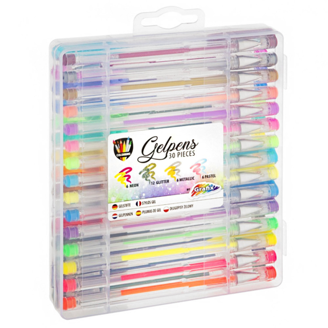 Gelpennor 30-pack