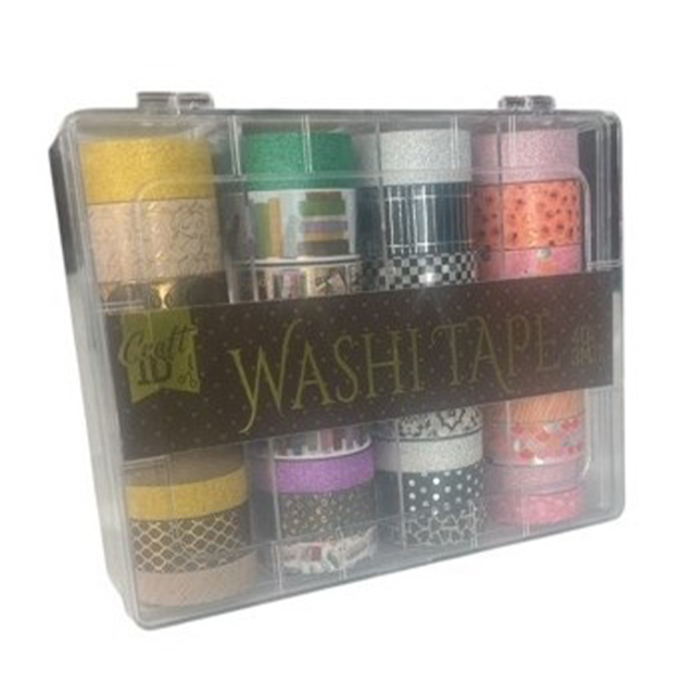 Washi-tejp 40-pack + förvaringslåda