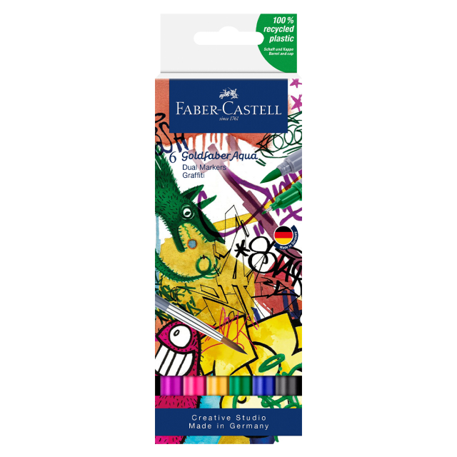 Goldfaber Aqua Dual Marker 6-set Graffiti