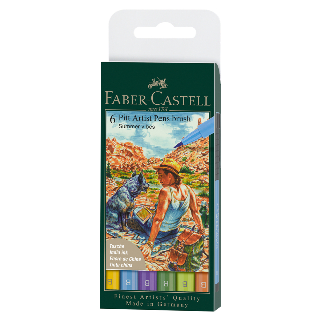 PITT Artist Brush 6-pack Summer