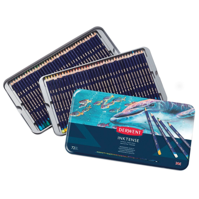 Inktense Akvarellpennor 72-set