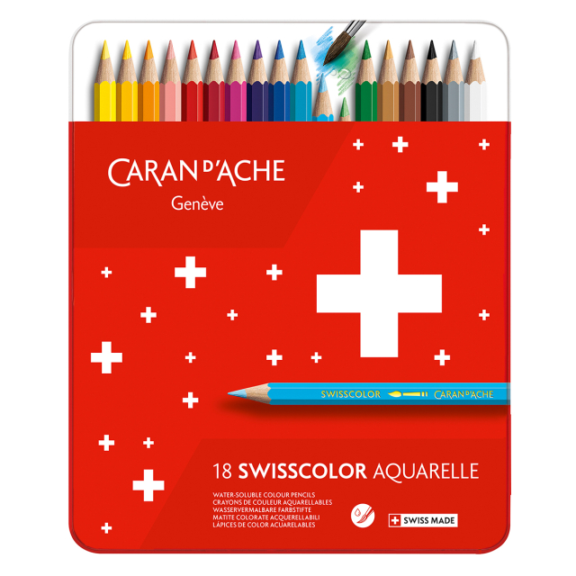 Swisscolor Akvarellpennnor 18-set