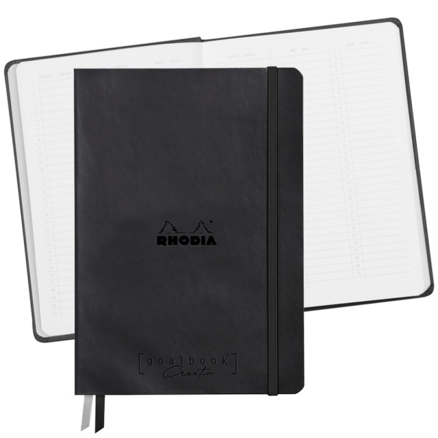 GoalBook Creation A5 Black (Vitt papper)