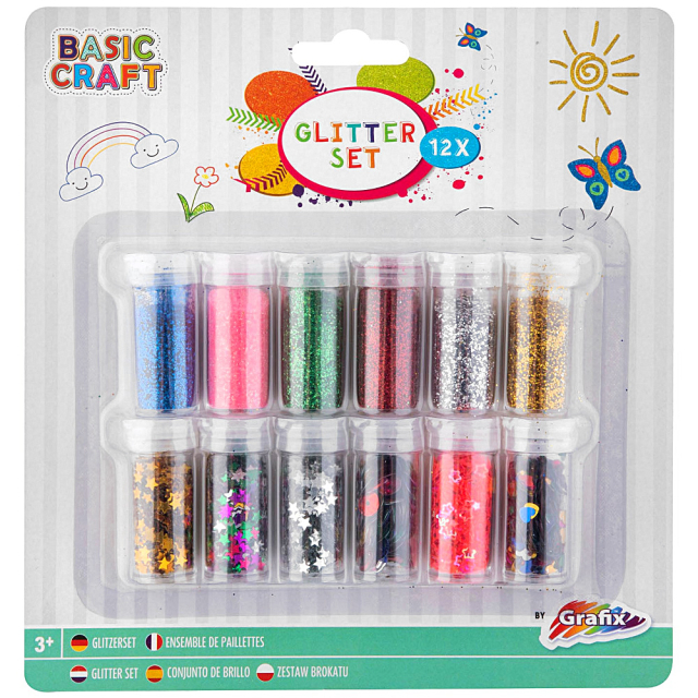 Glitter på burk 12-set