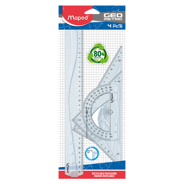 Kit med linjaler 4-pack