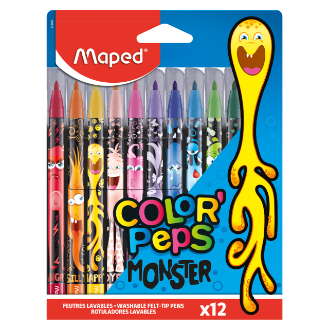 Colorpeps Tuschpennor Monster 12-pack