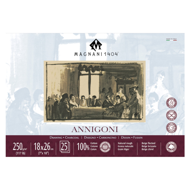 Ritblock Annigoni 250g 18x26 cm 25 ark