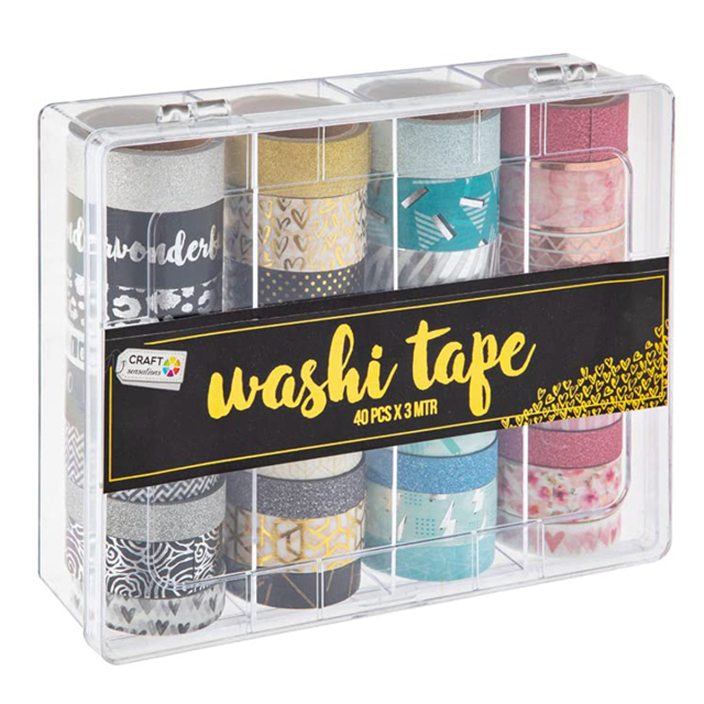 Washi-tejp 40-pack + förvaringslåda #2