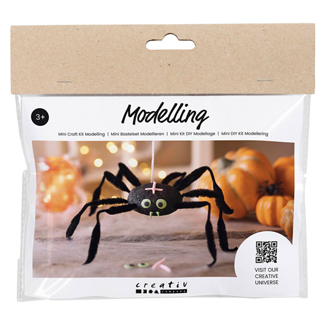 Mini DIY-kit Modellera Spindel (3 år+)
