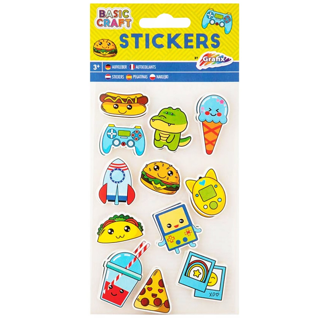 3D Stickers Kawaii 1 ark