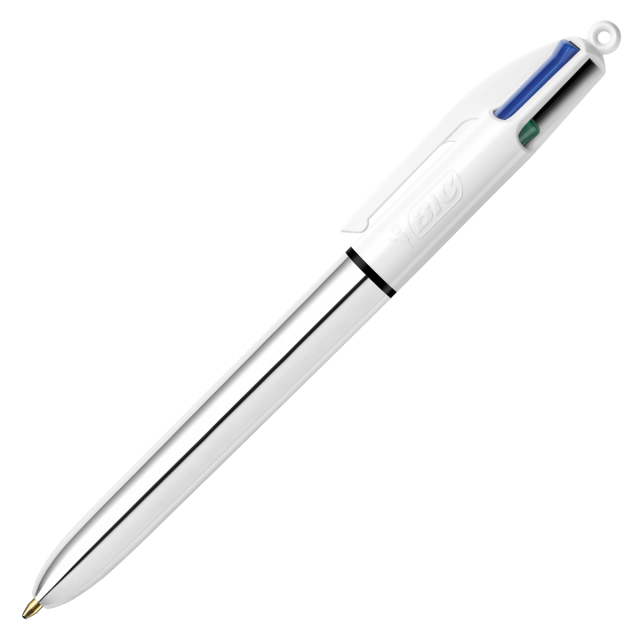 4-Colours Shine Silver Multipenna