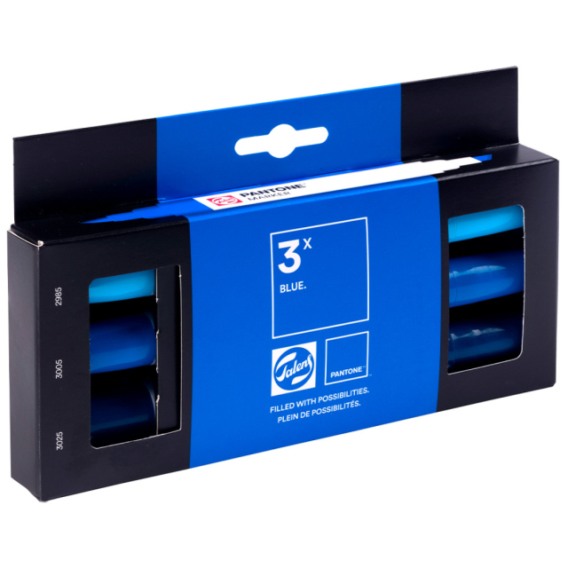Marker 3-set Blue