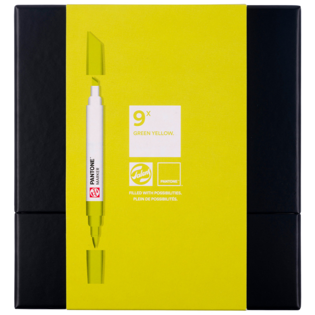 Marker 9-set Green Yellow