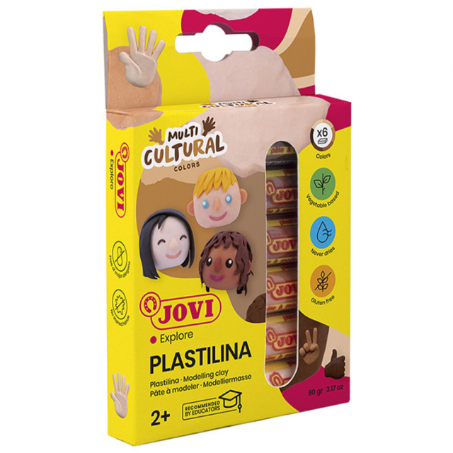 Plastilina Modellera 6-set Hudfärger 15 g