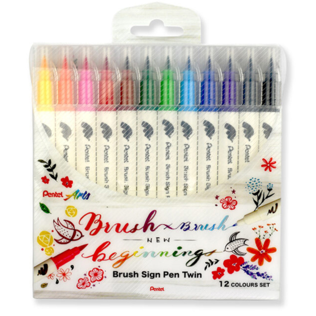 Brush Sign Pen Twin 12-pack