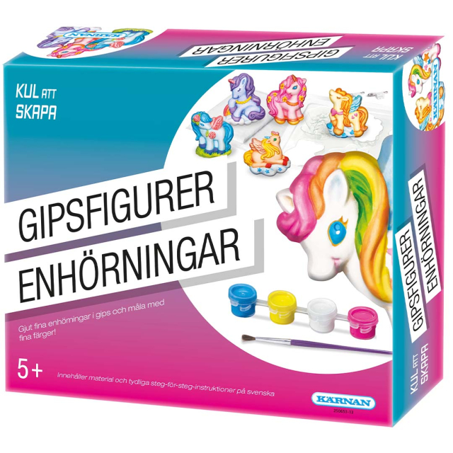 Gipsfigurer Enhörning (5 år+)