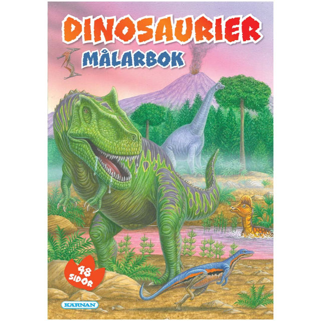 Målarbok Dinosaurier