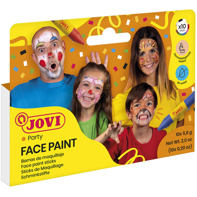 Ansiktskritor 10-pack