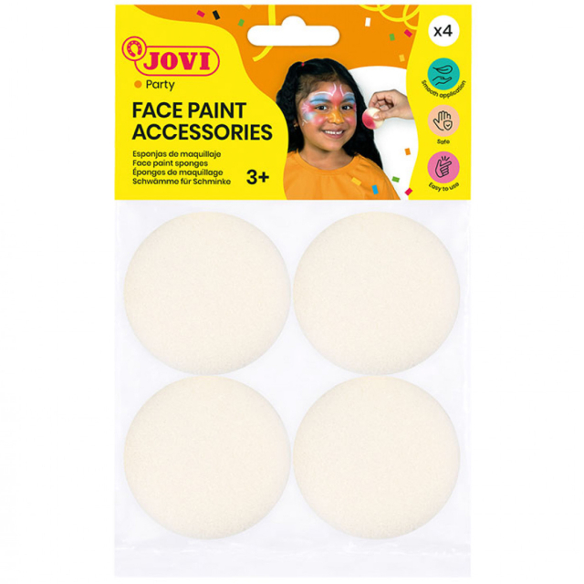 Makeupsvamp till ansiktsfärg 4-pack