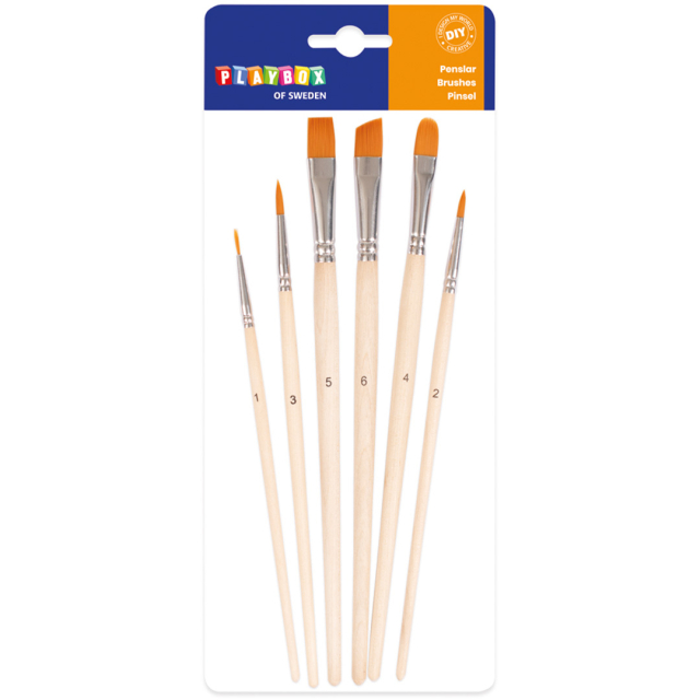 Penselset 6-pack