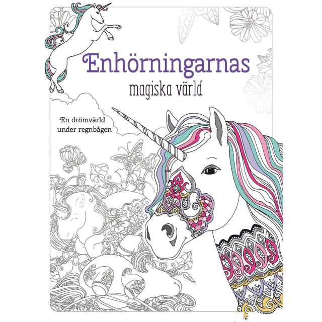 Enhörningarnas Magiska Värld - Målarbok