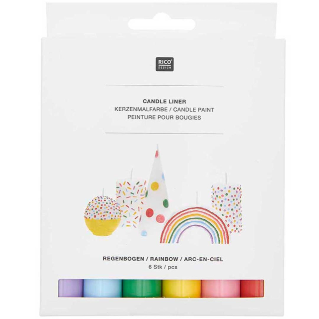 Candle Liner Ljusfärgningsset Rainbow 6-pack