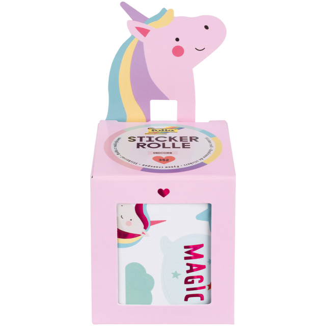 Stickers på rulle Unicorn