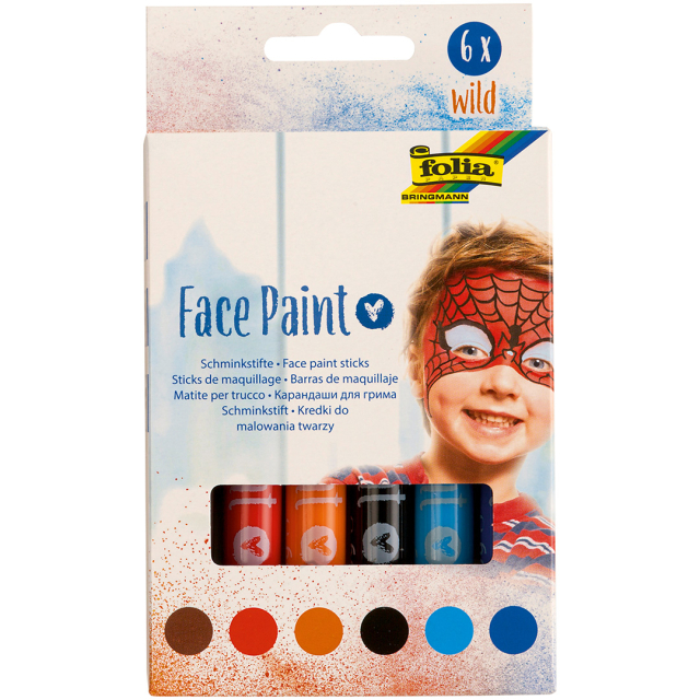 Ansiktsfärg Wild 6-pack